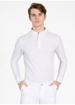Поло чоловіче трунірне "Focus" (White) - Maximilian